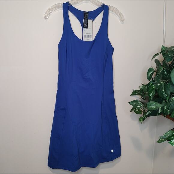 Sweaty Betty Power Workout Tank Dress NWT Blue XS - Picture 1 of 11